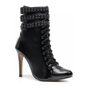 Boyz Boot - Black Vegan Leather - Street Sole Resort Glam