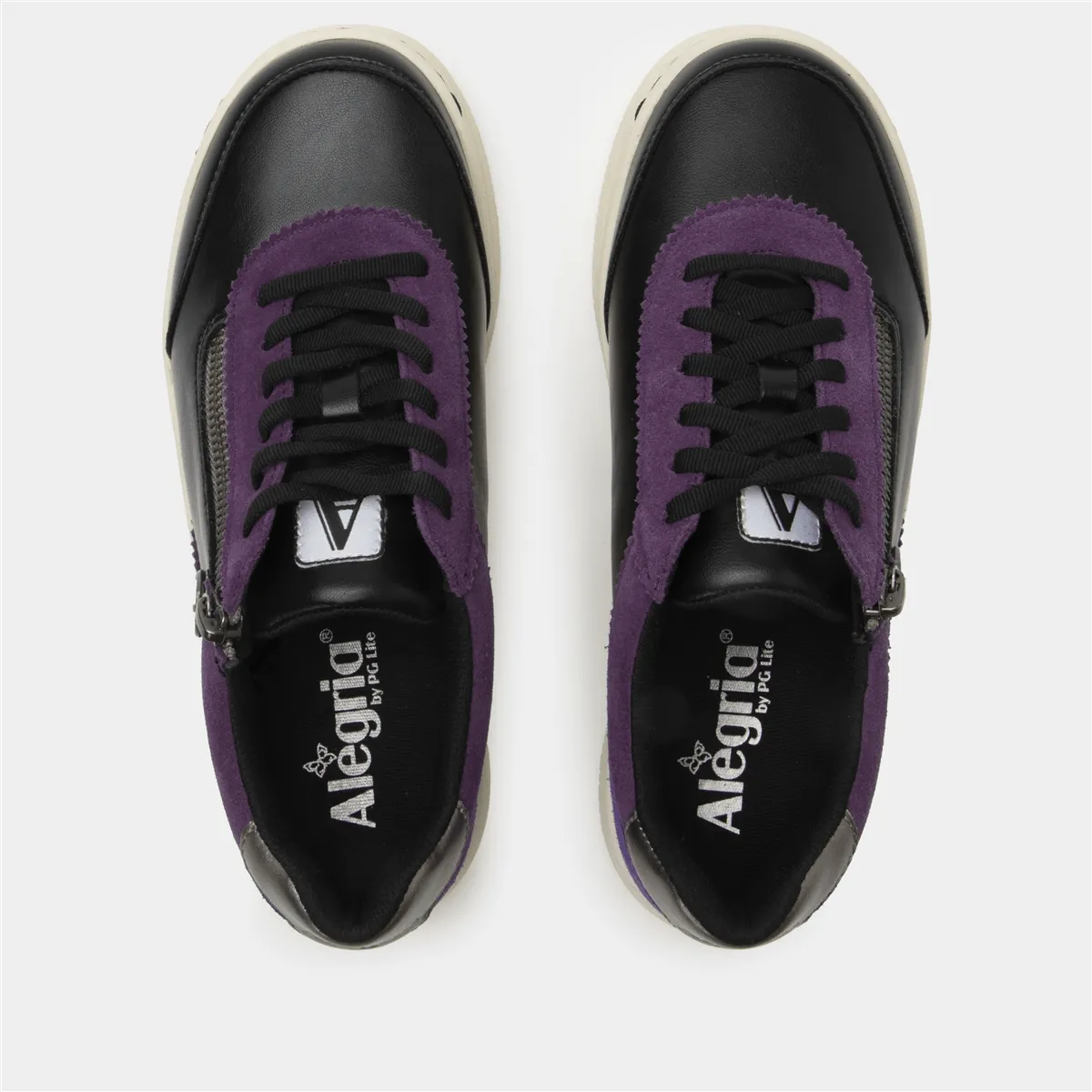Averie | Suede/Vegan Leather | Black/Purple Quick Flow Street Glow