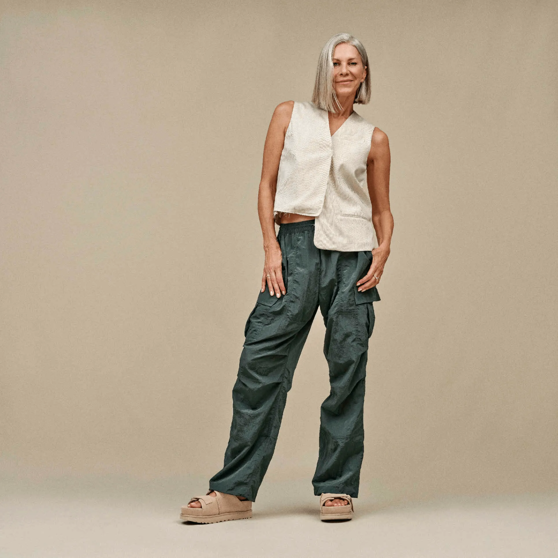 Casual Move Goldenstar Hi Slide | Women | Suede | Sand