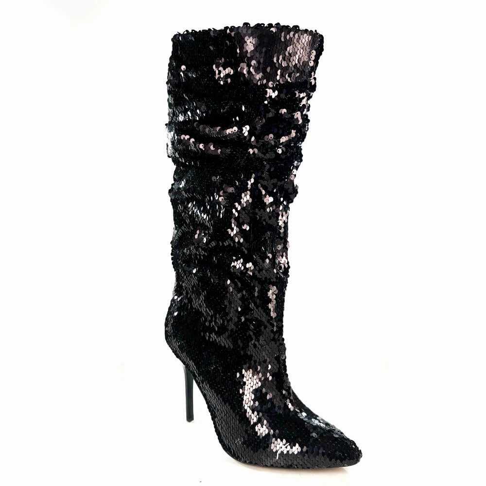 Leg Spark Luxe Craft Bree - Black Sequins - Street Sole