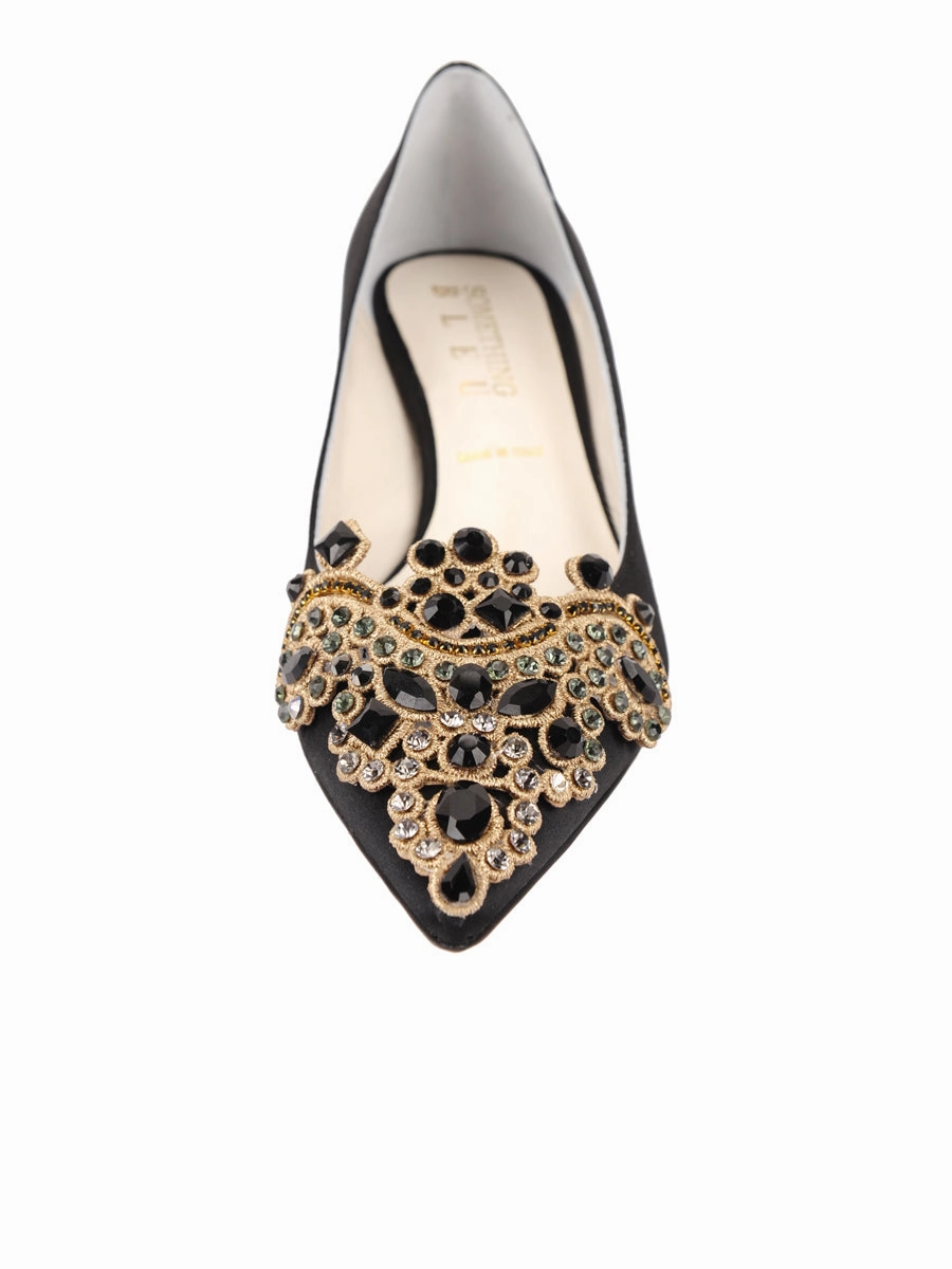 Wedding Footwear Brinsley Pointed Toe Kitten Heel