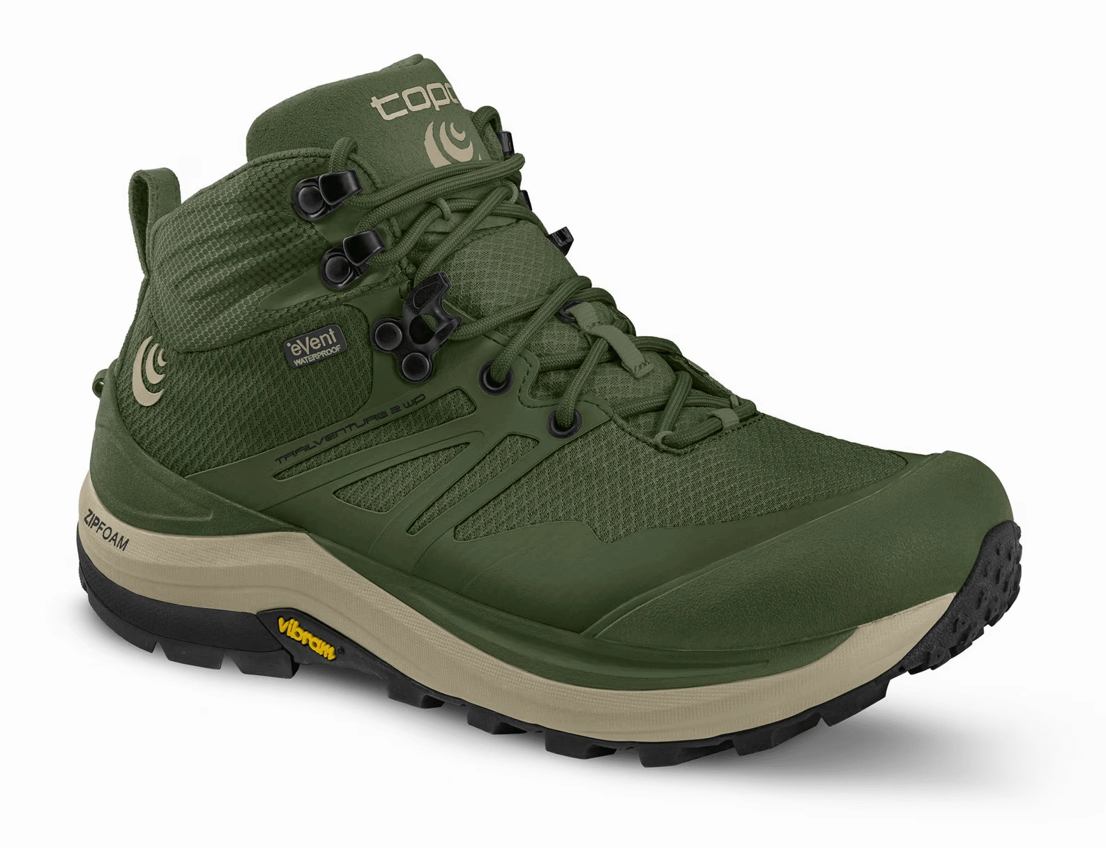 Workplace Use Comfortable Stability TOPO WOMENS TRAILVENTURE - OLIVE / TAN