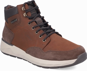 Quarter turn view Men's Rieker Footwear style name Bruce 30 Waterproof in color TAB/NO/SCH. Sku: 11530-24