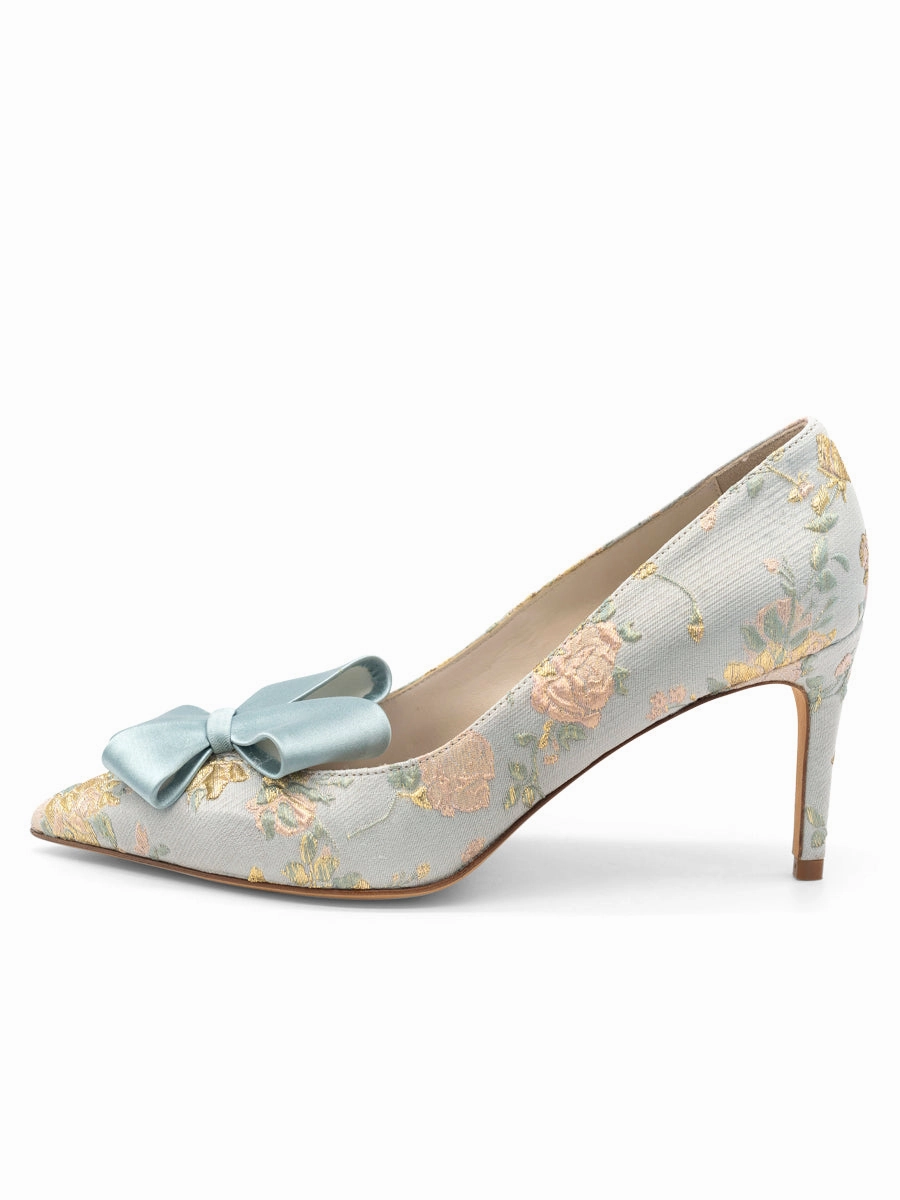 Iconic Appeal Caitlin Pointed Toe Pump Brocade
