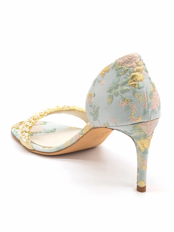 Cappy d'Orsay Sandal Brocade Arch Lift