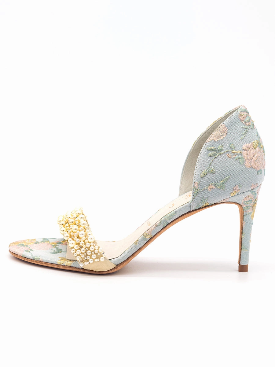 Cappy d'Orsay Sandal Brocade Shopping Day Winter Spark