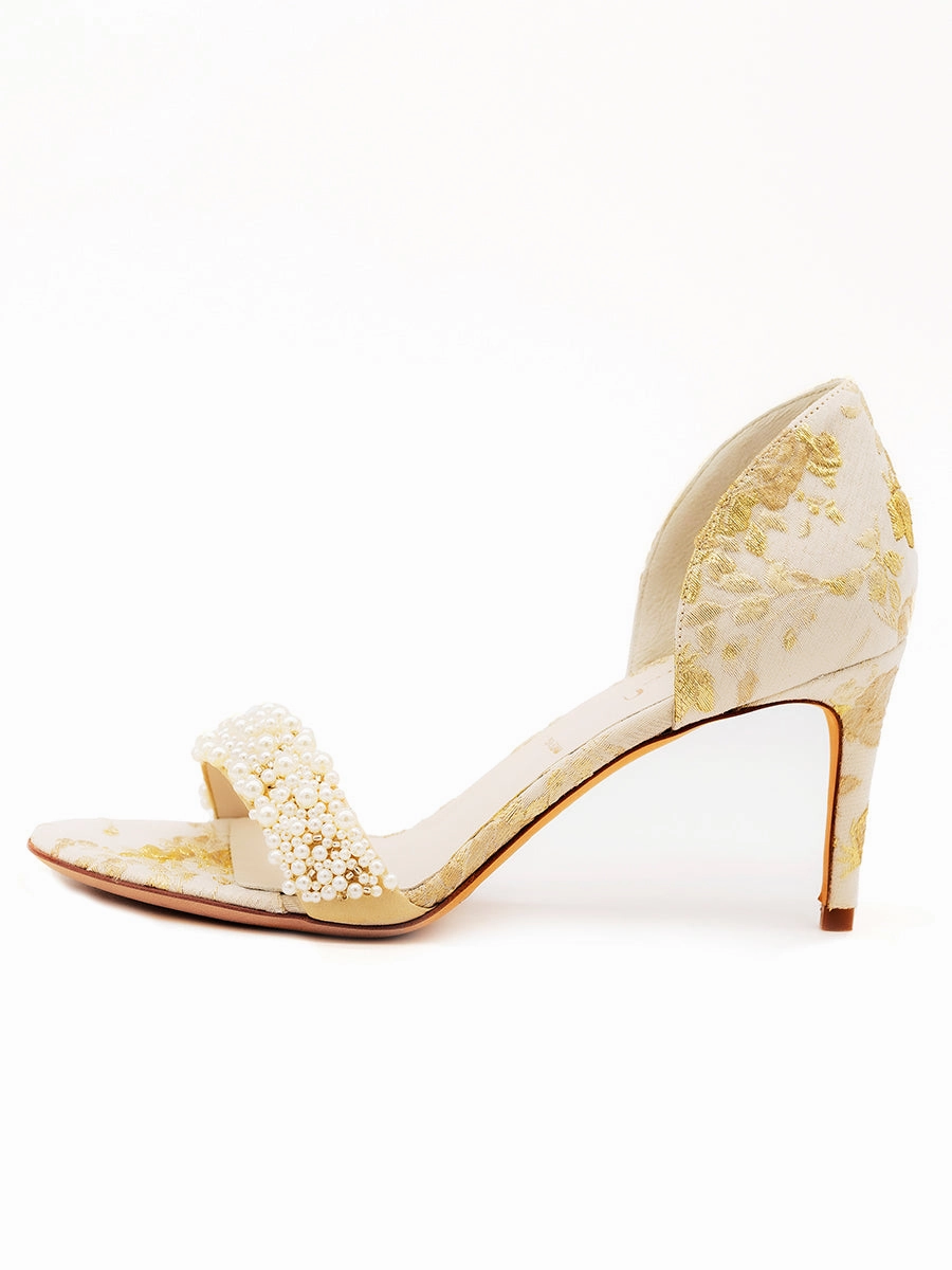 Cappy d'Orsay Sandal Brocade Street Ready