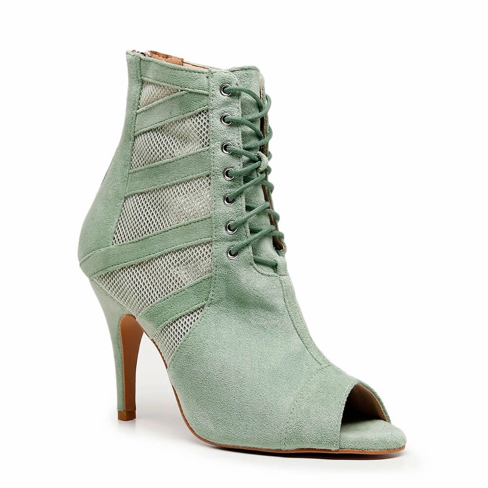 Summer Spark Sophisticated Pumps Bett - Sage Green Vegan Suede - Street Sole