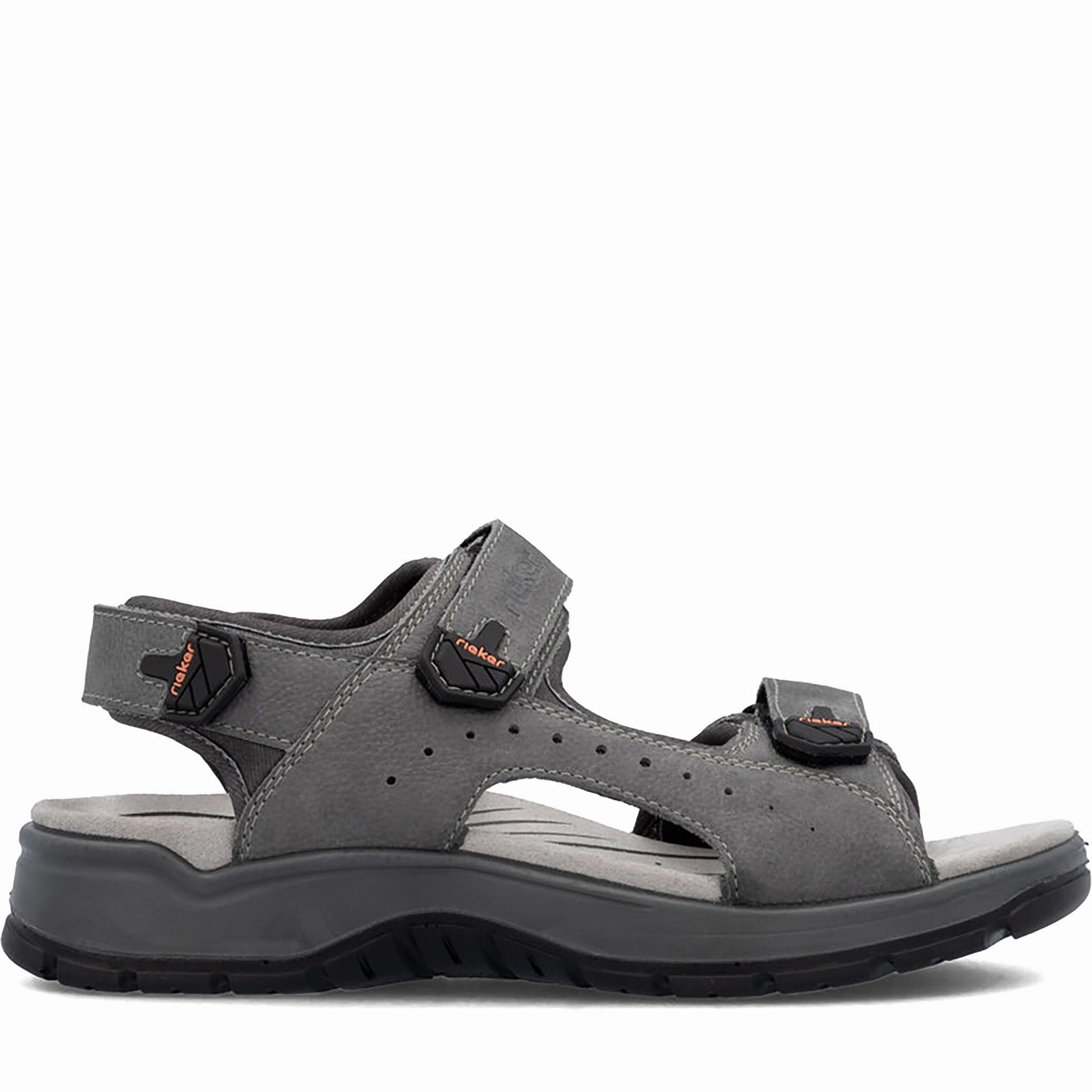 Quarter turn Men's Rieker Footwear style name Claas 51 in color Grey/ Rauch. Sku: 26951-40