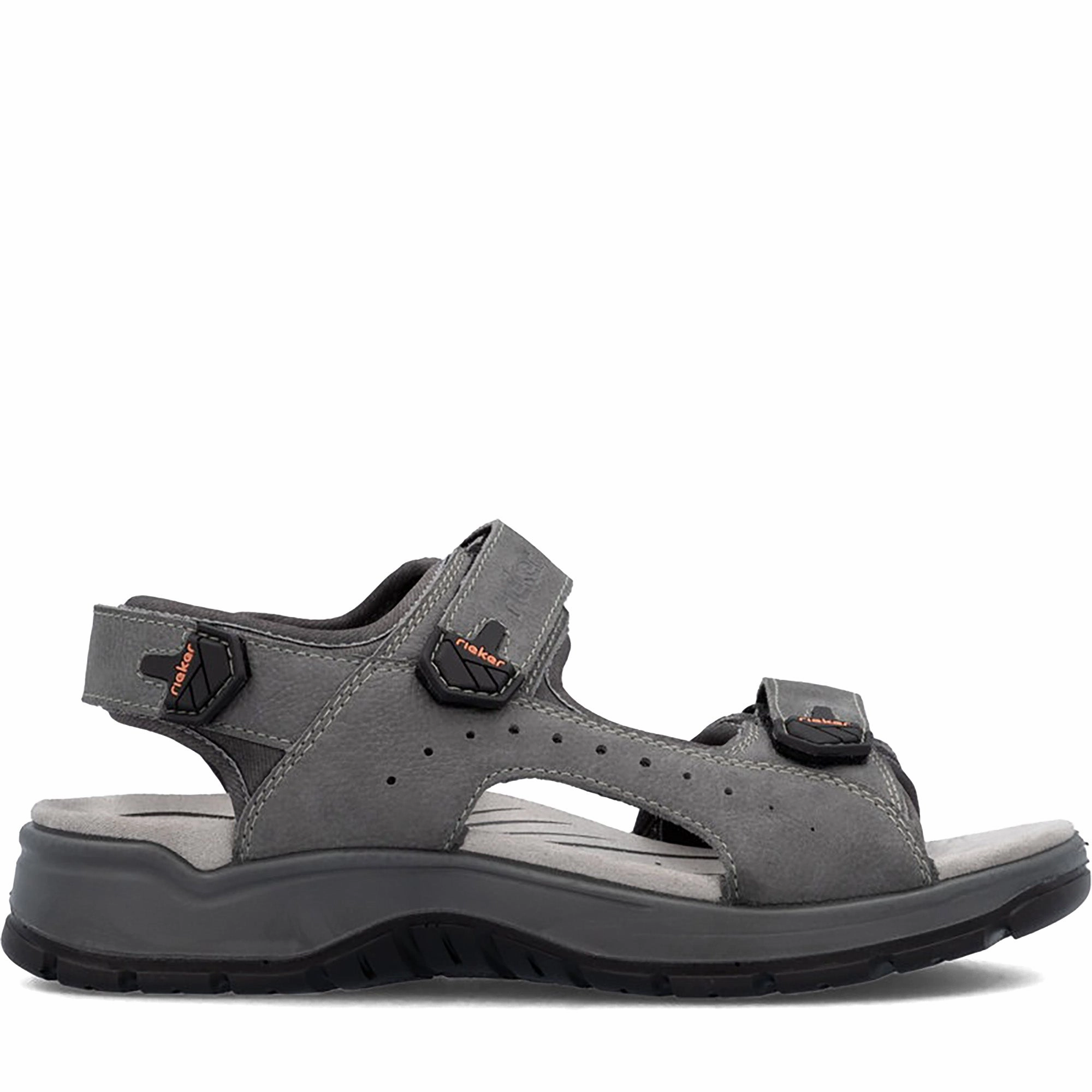 Quarter turn Men's Rieker Footwear style name Claas 51 in color Grey/ Rauch. Sku: 26951-40