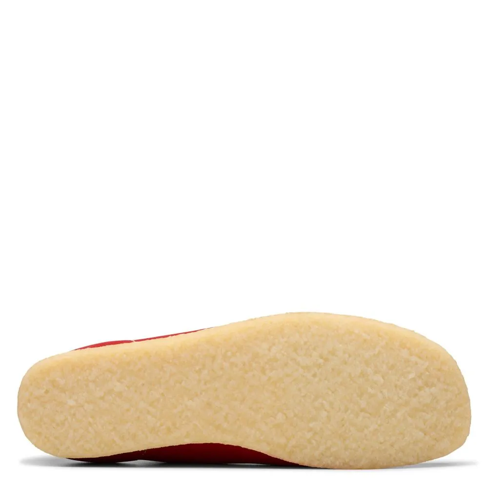 Clarks Men's Wallabee in Red Suede Ergonomic Performance Festival Ground