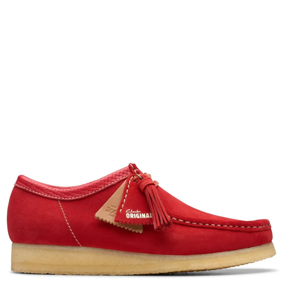 Clarks Men's Wallabee in Red Suede Terrain Tough Mountain Climbing Fresh Style