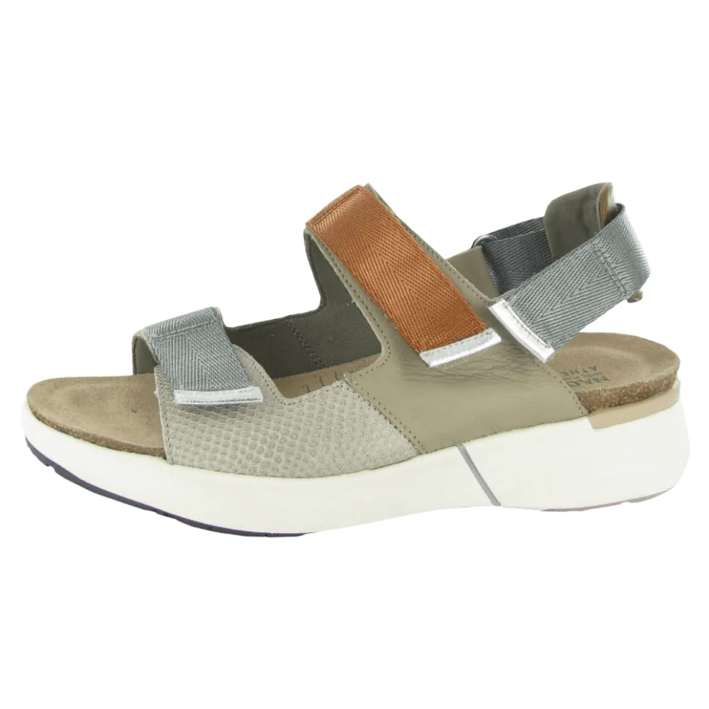 Coastal vibe Supportive structure Odyssey | Leather | Soft Beige/Beige Lizard/Soft Chestnut/Silver