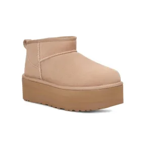Ice Grip Classic Ultra Mini Platform | Women | Suede | Sand