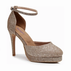 Elevated Look Box Guard Claudette - Gold Glitter - Street Sole