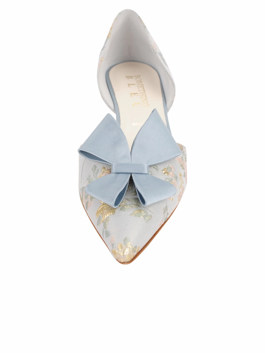 Cliff d'Orsay Kitten Heel Brocade Retro Glow