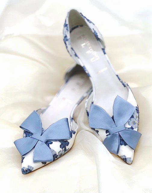 Cliff d'Orsay Kitten Heel Open Cut