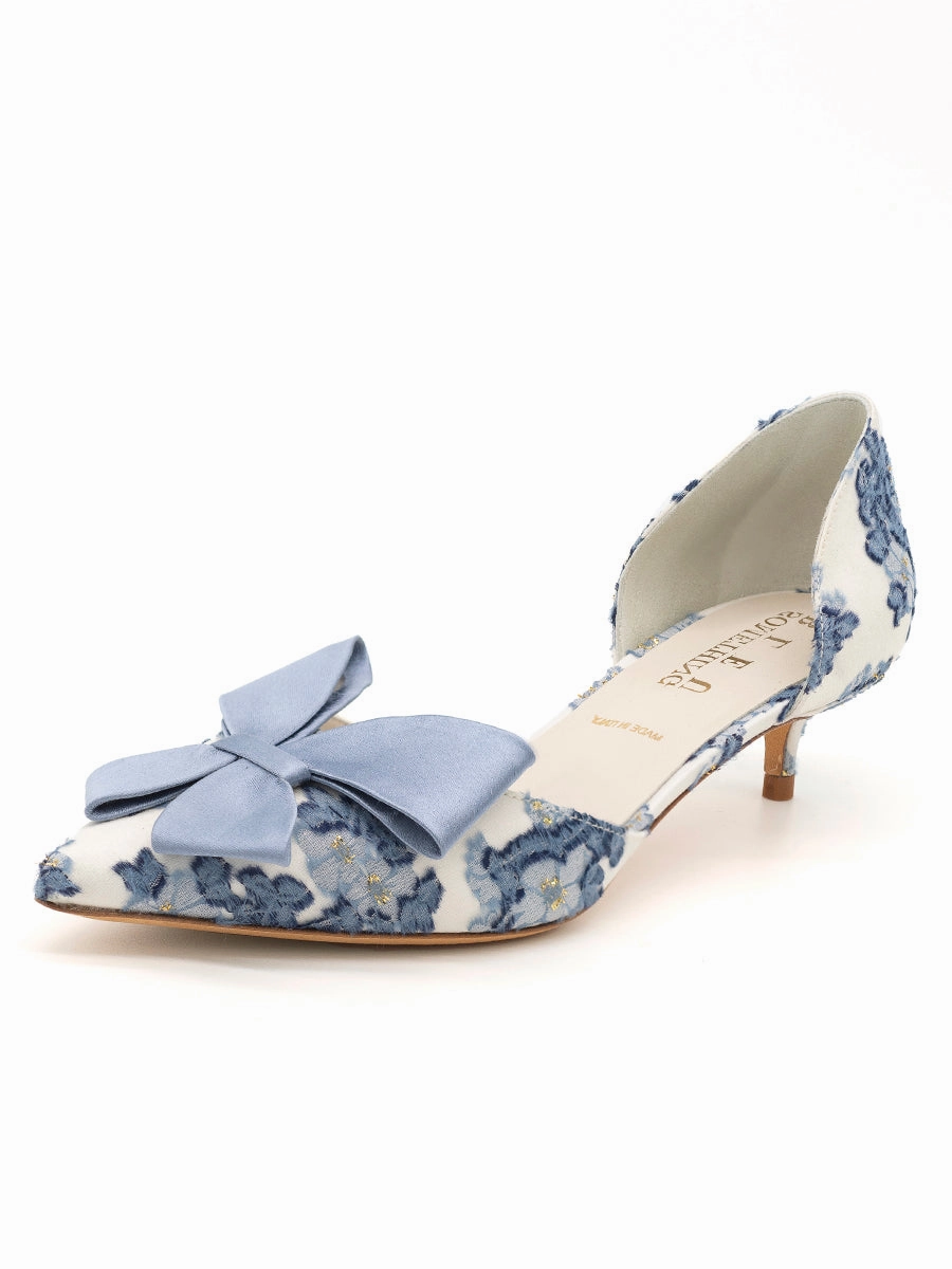 Runway Queen Minimal Chic Cliff d'Orsay Kitten Heel