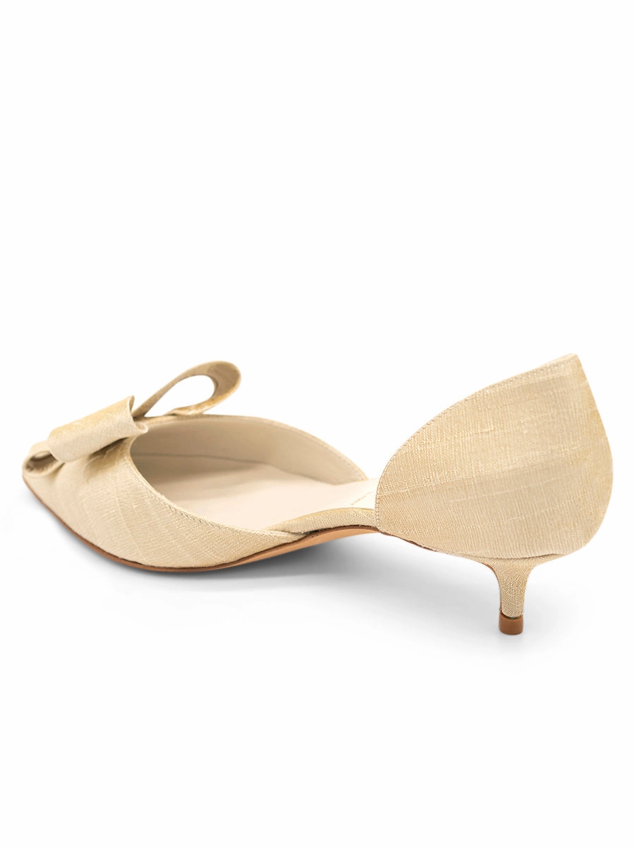 Feminine Energy Adjustable Fit Cliff d'Orsay Kitten Heel