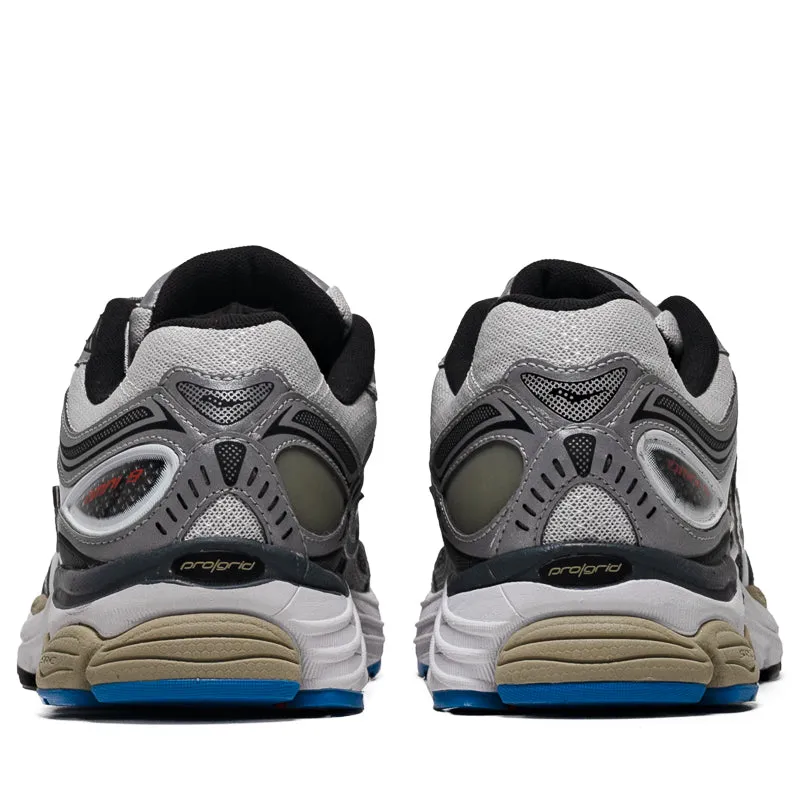 Saucony Progrid Omni 9 - Grey/Silver button - trimmed - design shoes