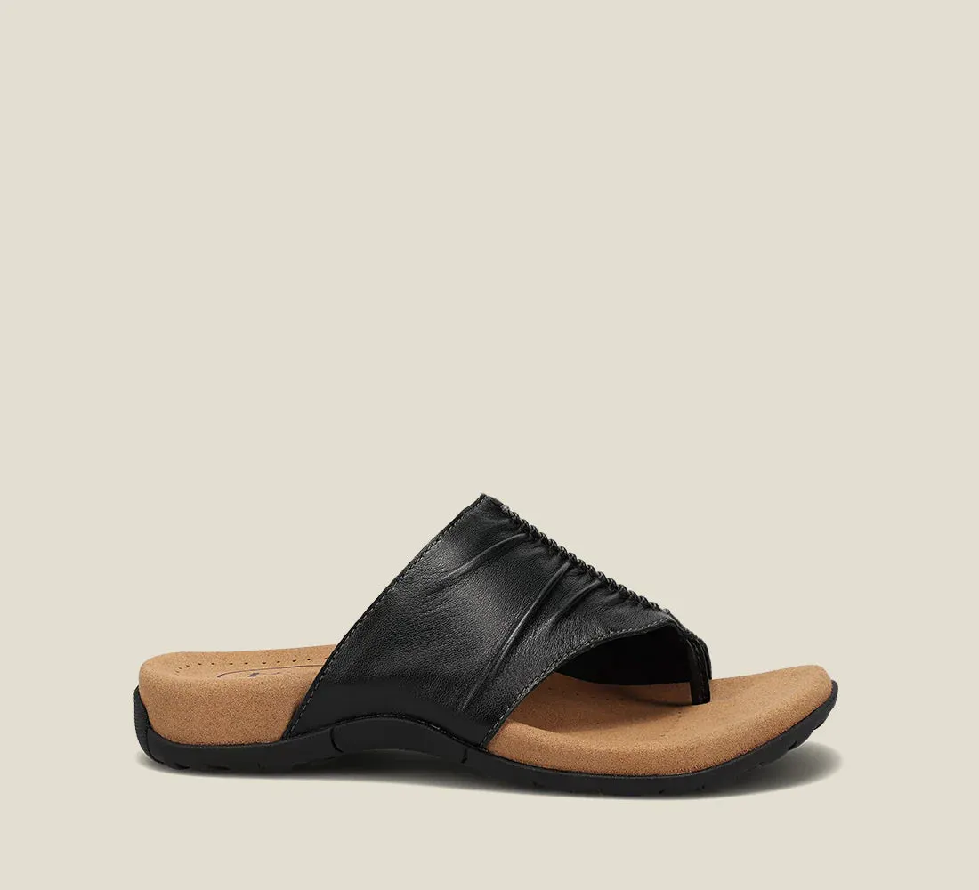 TAOS GIFT 2 SANDAL - BLACK Breathable Material