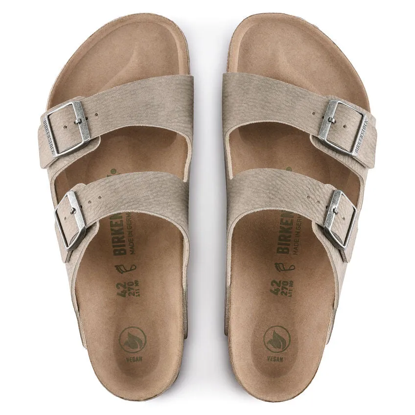 Arizona Classic Footbed : Gray Taupe Vegan Casual Footwear for Every Day