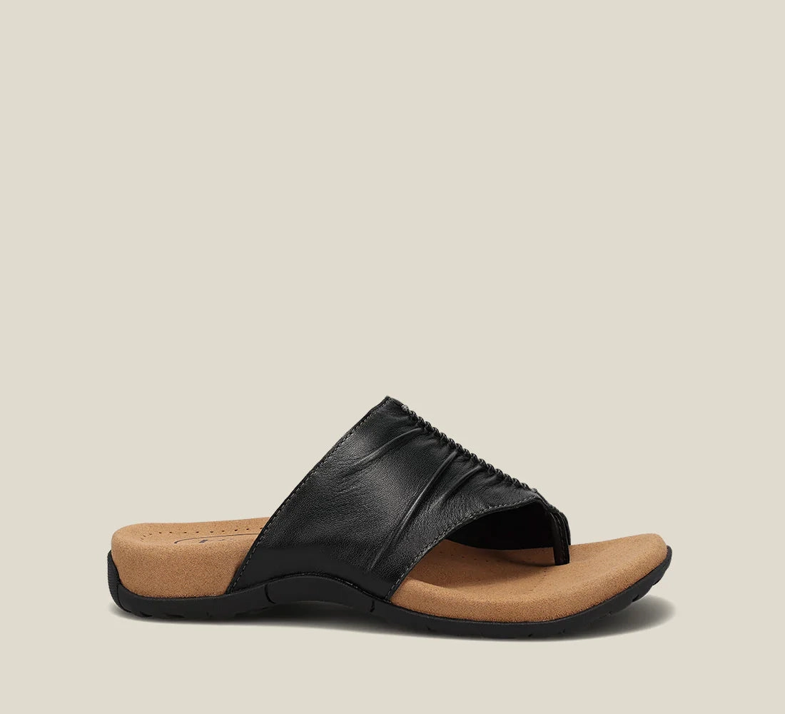 TAOS GIFT 2 SANDAL - BLACK Comfortable Vacation Shoes