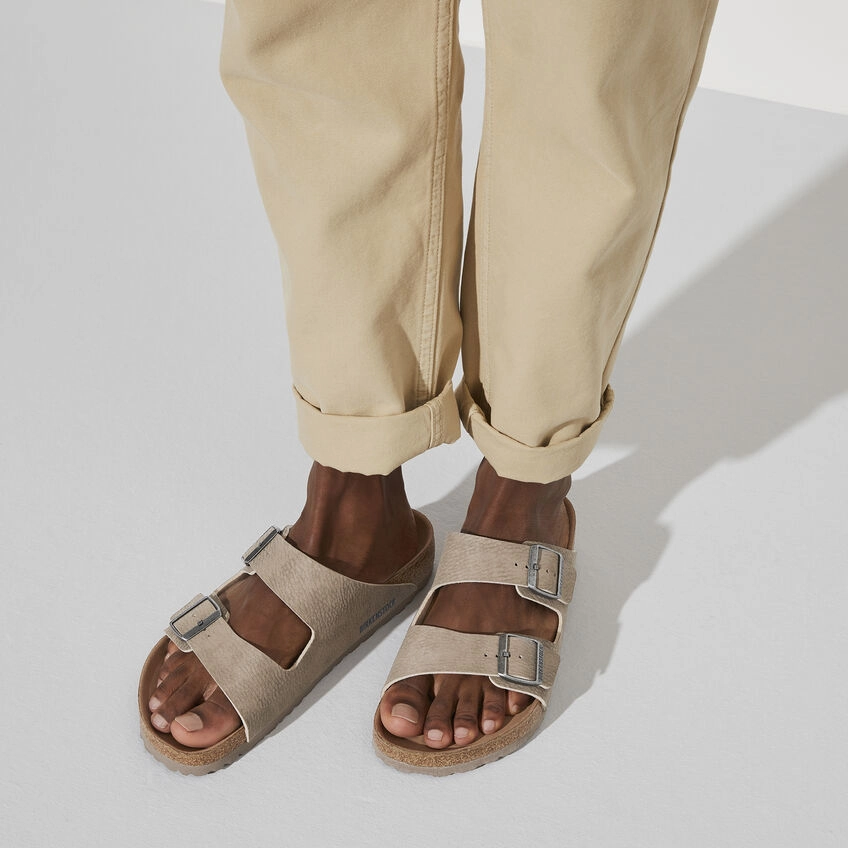 Work Light City Easy Arizona Classic Footbed : Gray Taupe Vegan