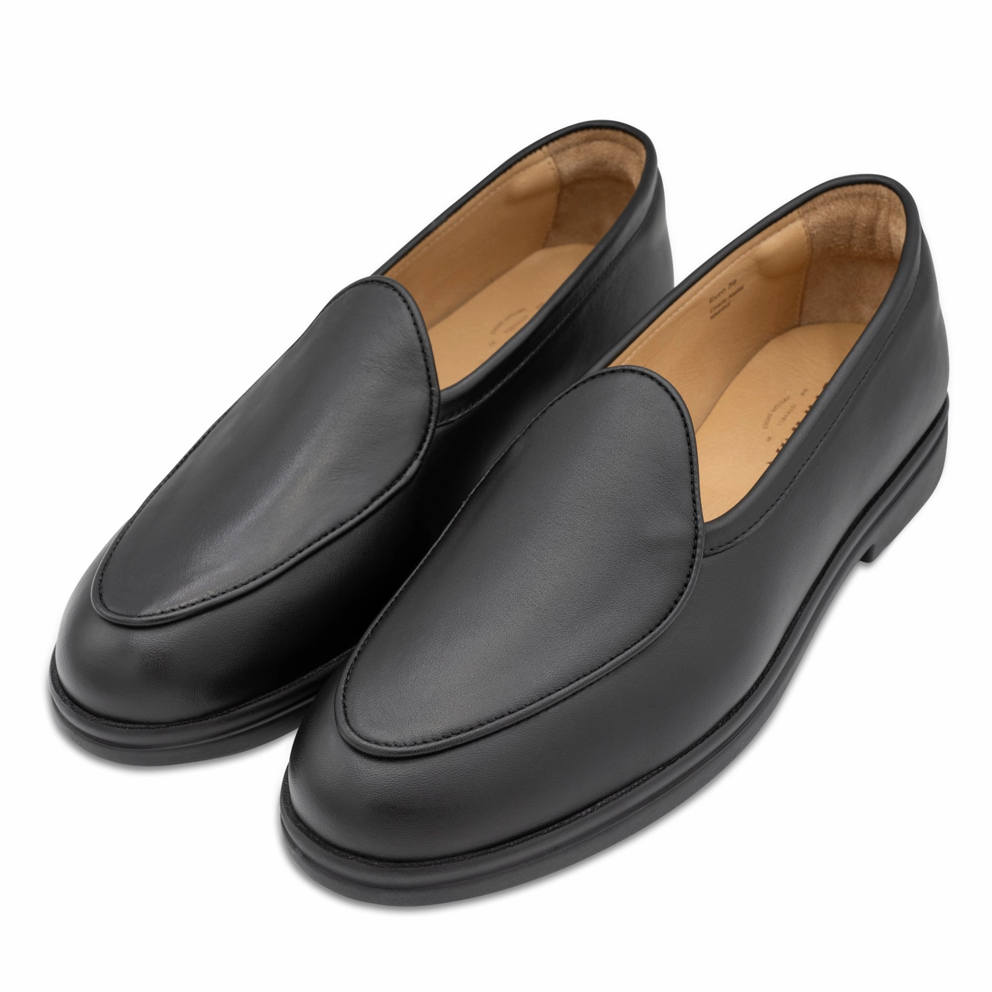 Black Loafers Smooth Pace Morning Breeze