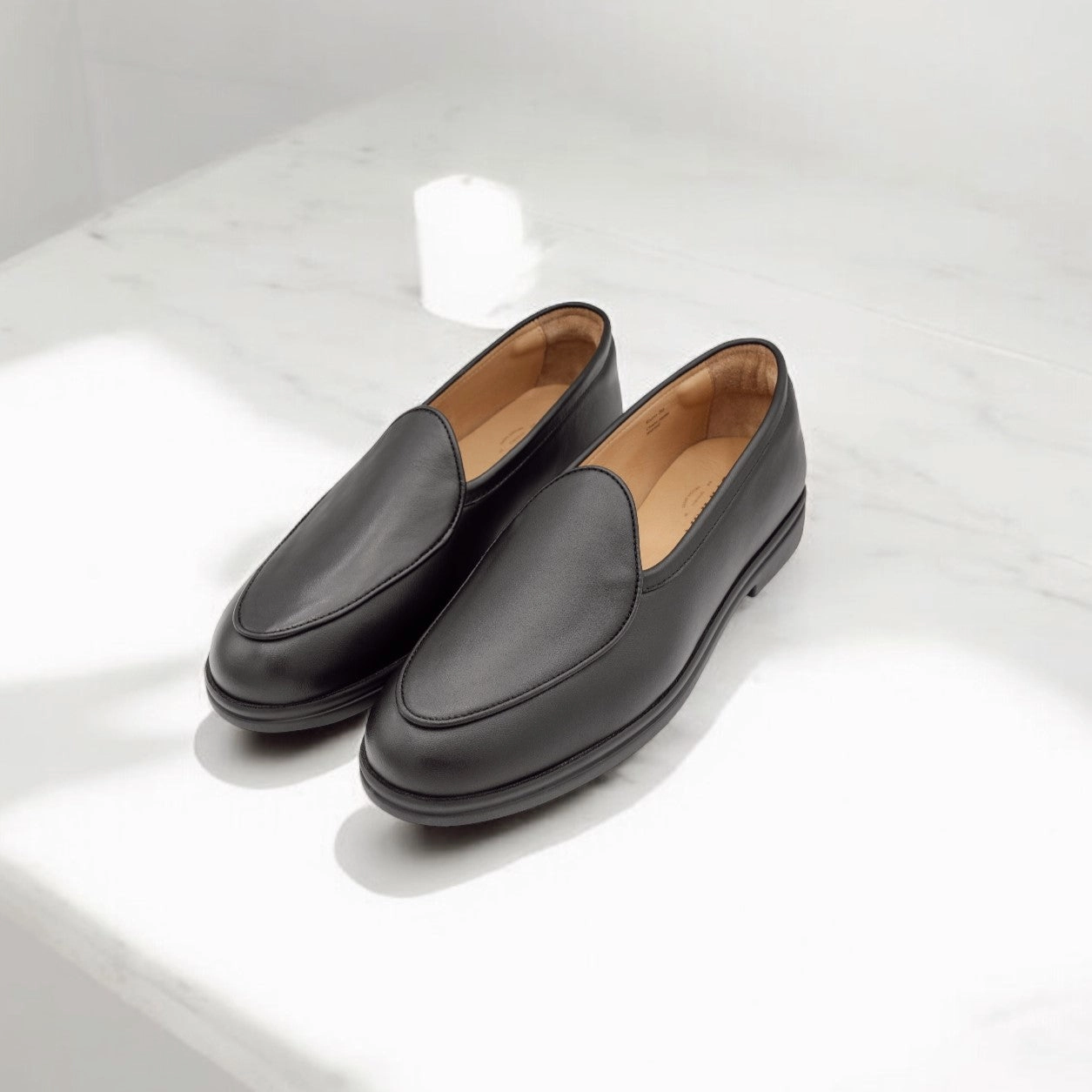 Market Lane Light Weight Black Loafers