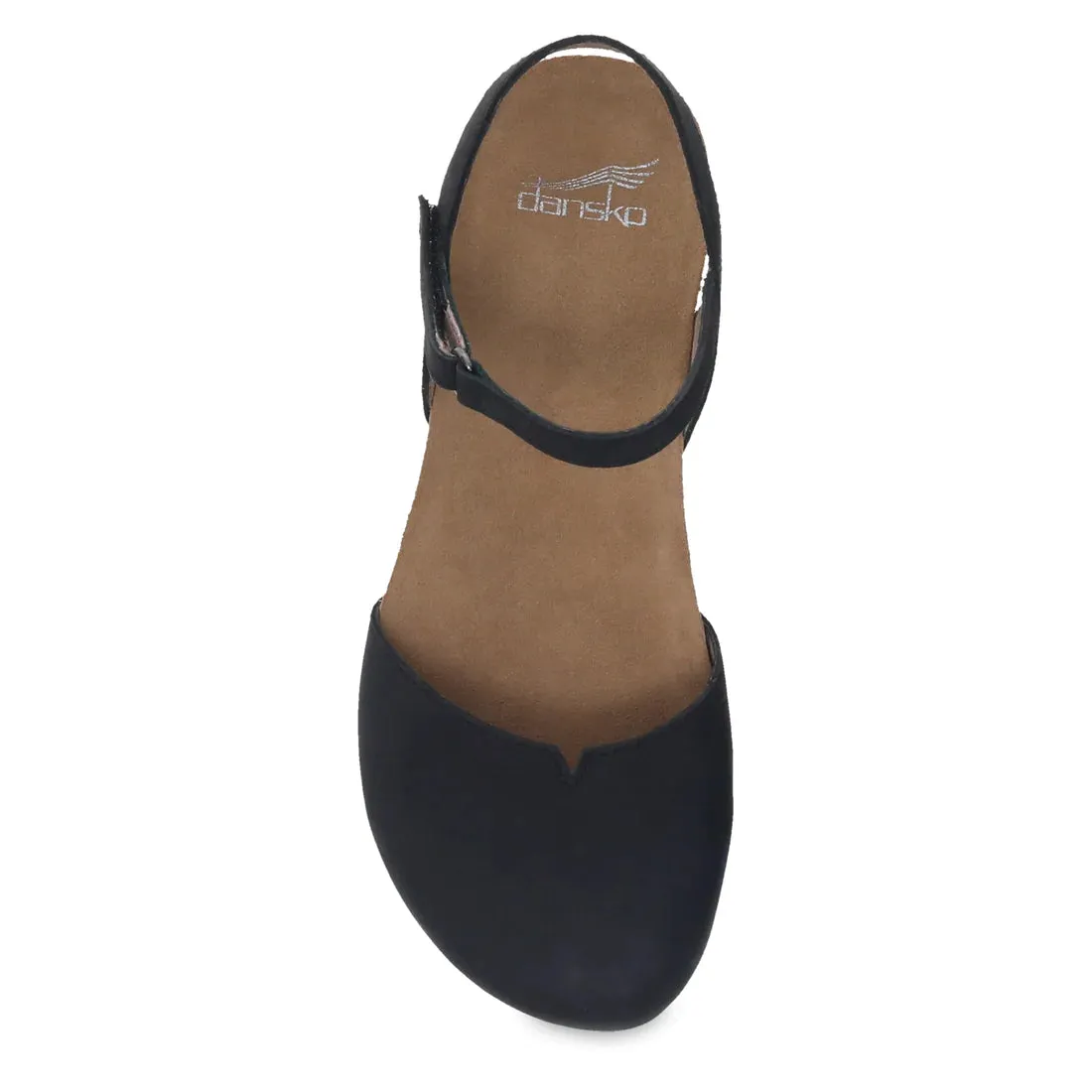 DANSKO ROWAN SANDAL - BLACK Stretch fit Summer Flat Shoes