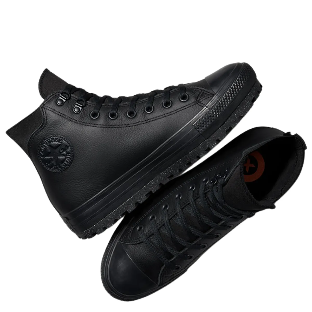 Converse Women's Chuck Taylor All Star City Trek Waterproof Boot High Top in Black/Black/Black Adjustable Trendy Look