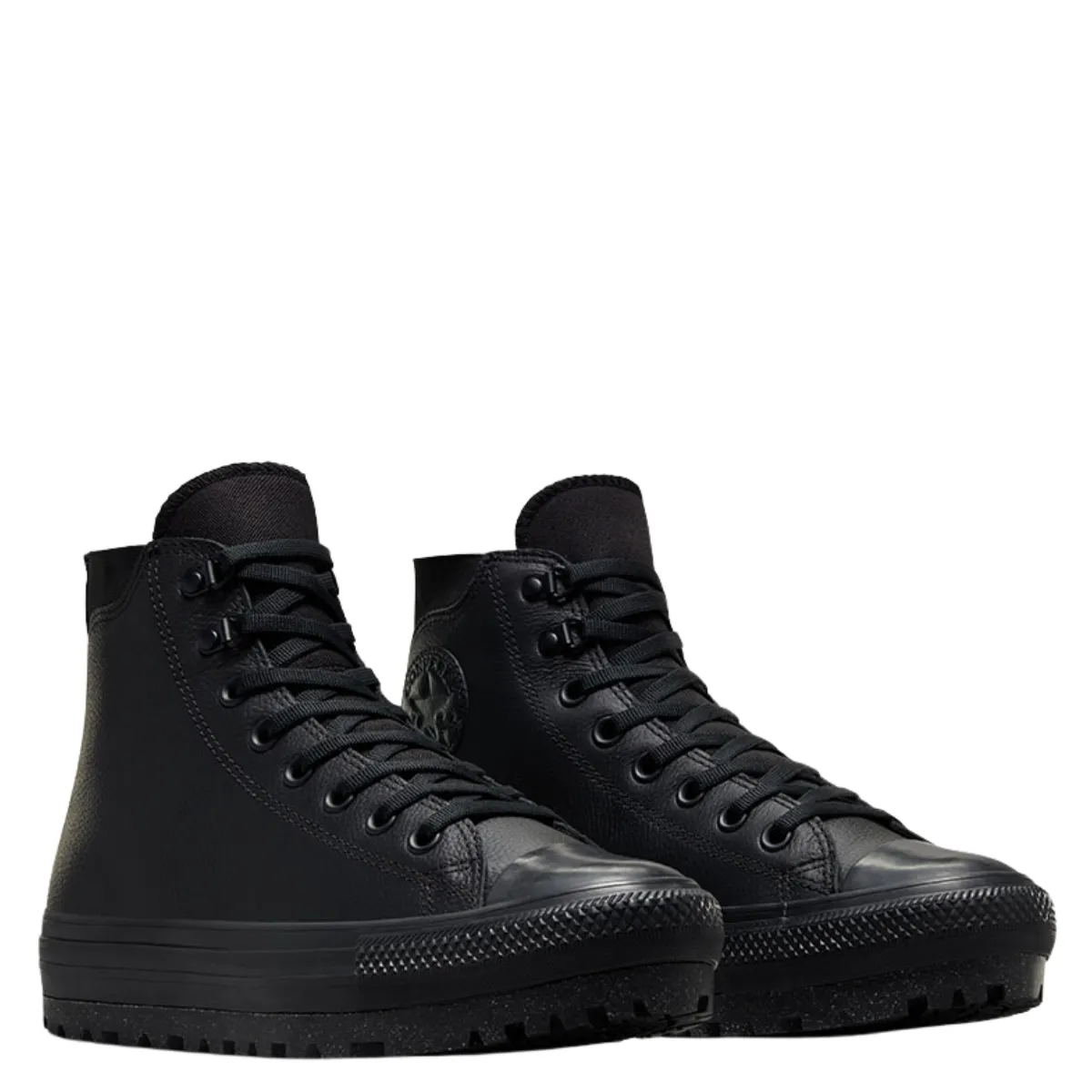 Converse Women's Chuck Taylor All Star City Trek Waterproof Boot High Top in Black/Black/Black Adjustable Art Gallery