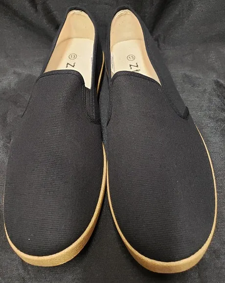 Cordell -- Black Canvas Slip-On -- Black Smooth Surface
