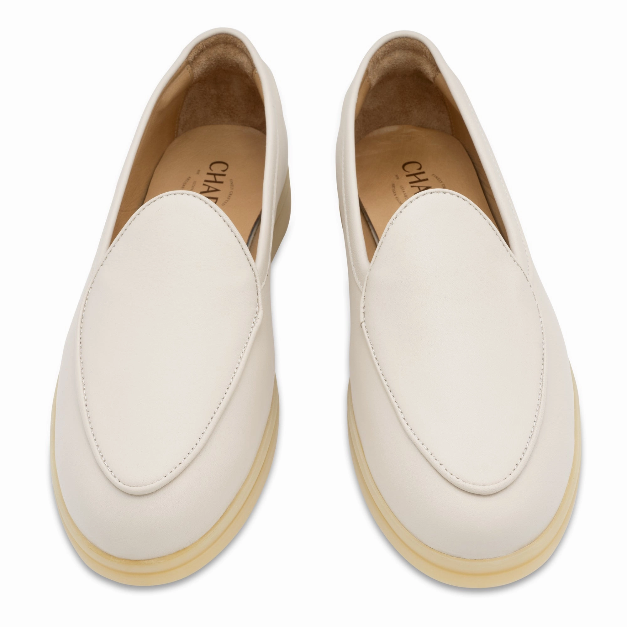 Cream Loafers Norwegian Construction