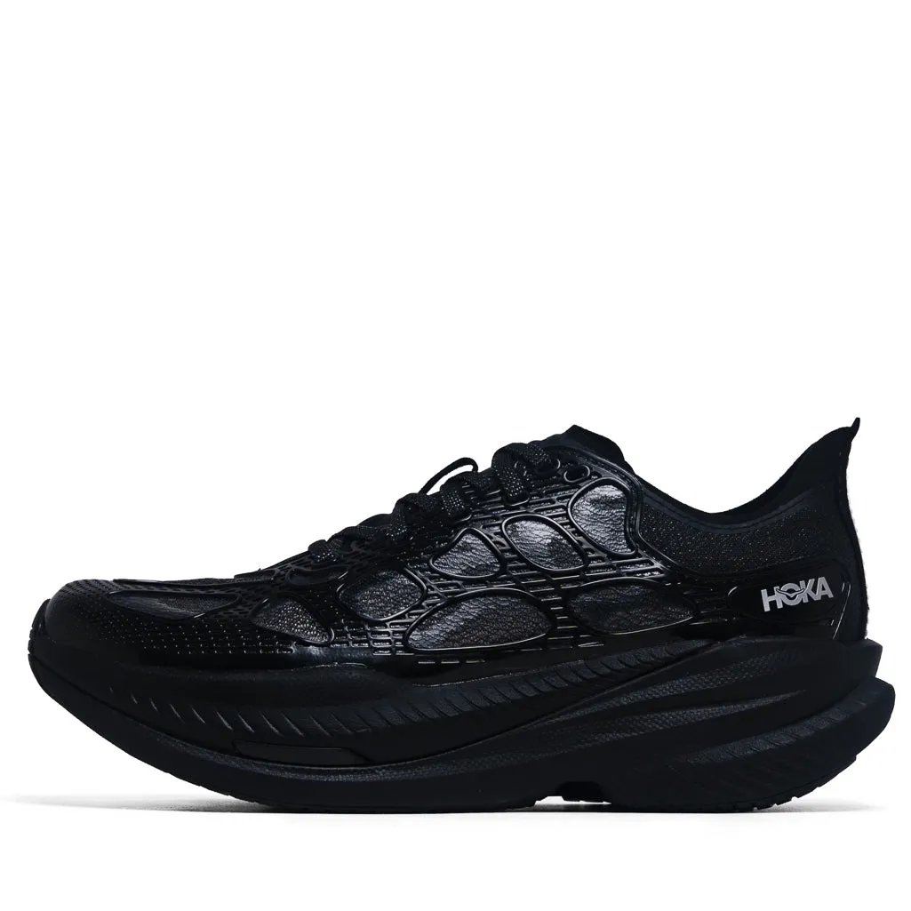 Elastic Material Hoka Mach X Caged - Black/Midnight Blue