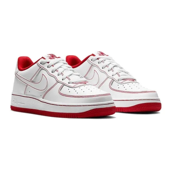 Queen Touch Comfort Ankle Air Force 1 (GS) White University Red Stitch