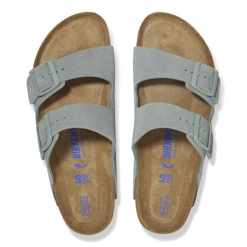 Arizona | Soft Footbed | Suede | Pure Sage Easy Flow Comfort arch