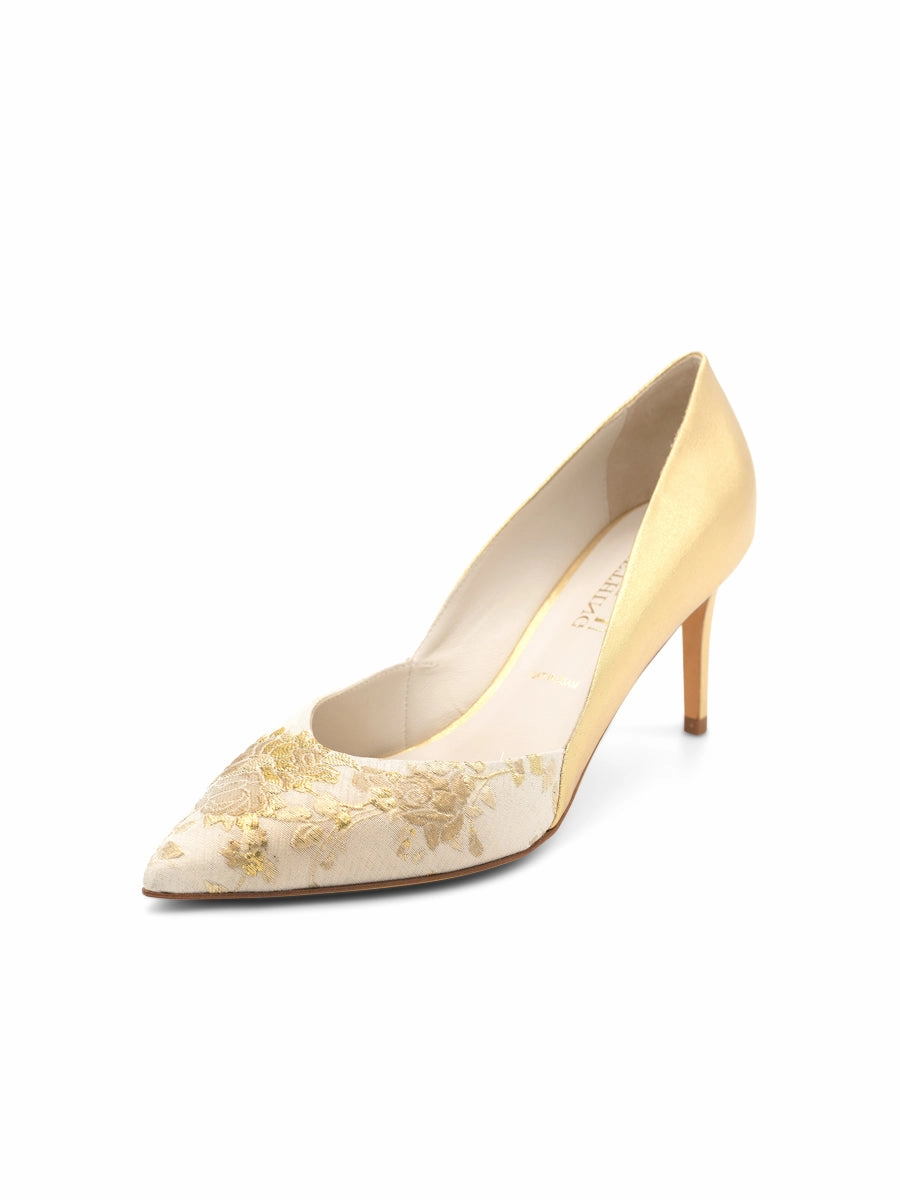 Icon Pick Seline Pointed Toe Pump Brocade