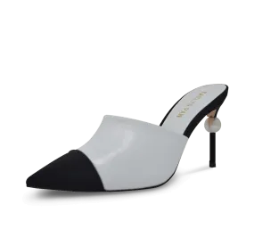Perfect Style All-Season Wear Debbie Two Tone Pearl Mules