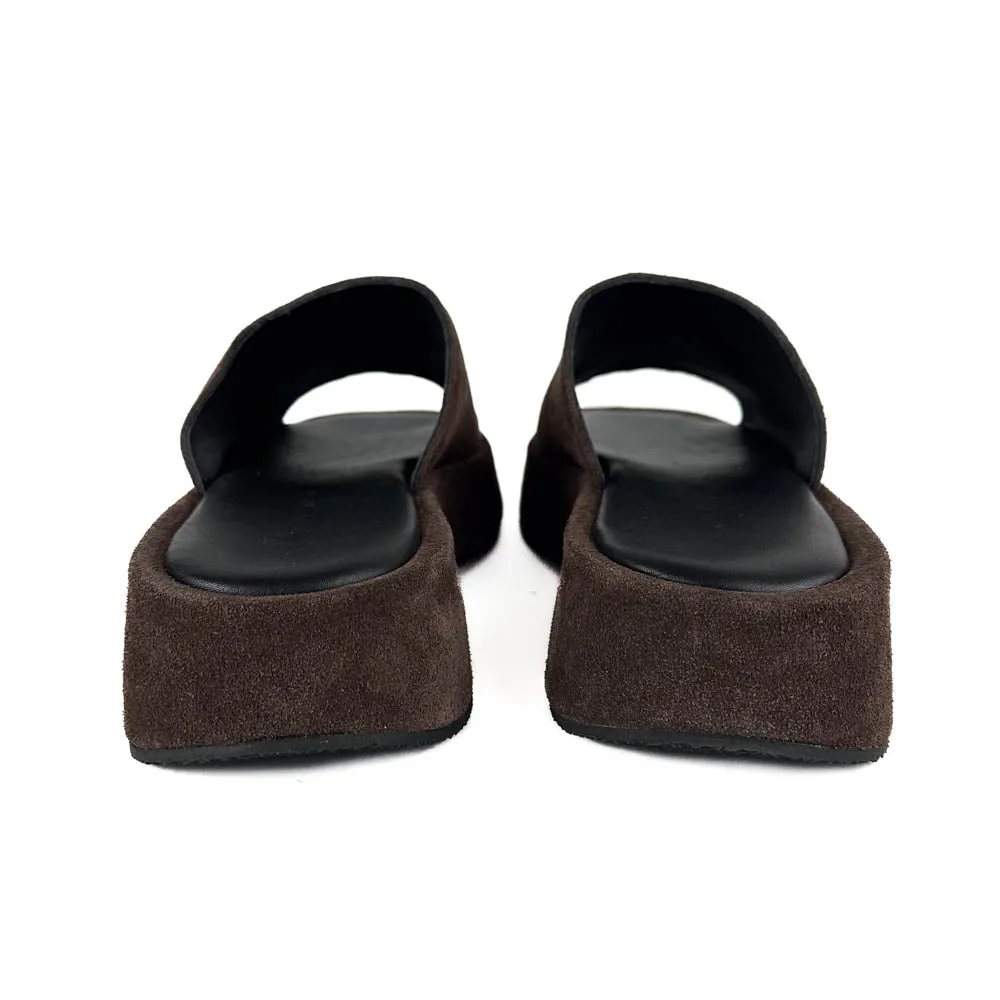 Retro Vibe Flower Pop Kyma - Kalymnos Platform (Black/Dark Brown)