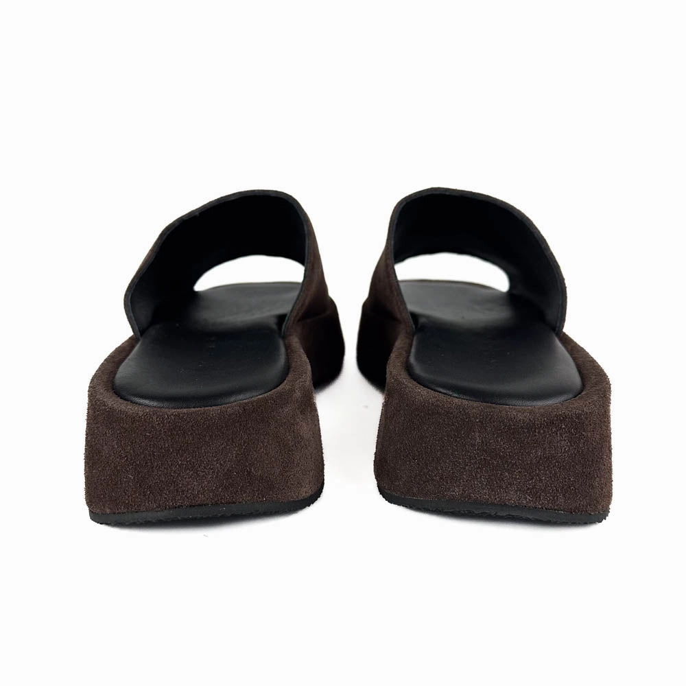 Retro Vibe Flower Pop Kyma - Kalymnos Platform (Black/Dark Brown)