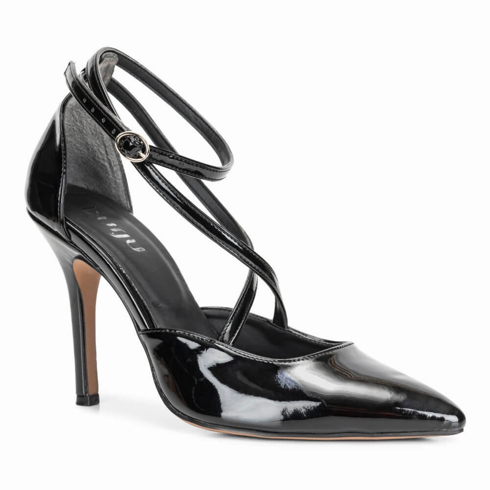 Dilara - Black Vegan Leather - Street Sole Travel Light