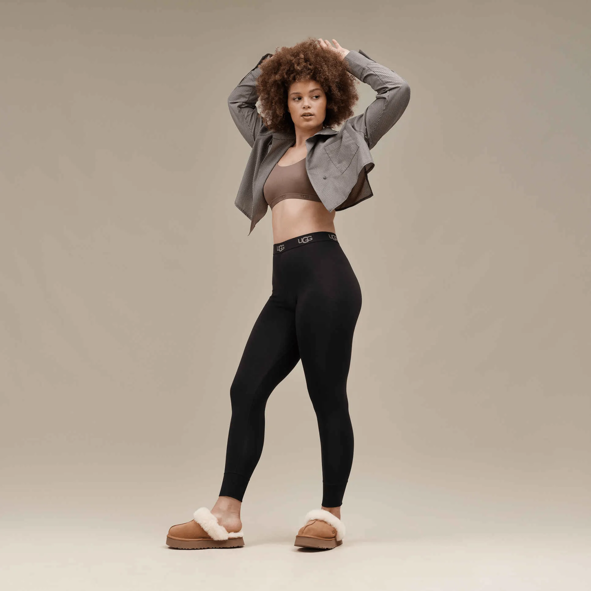 Sport Life Disquette | Women | Suede/Sheepskin | Chestnut