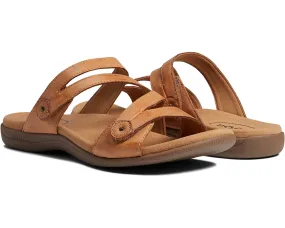 Double U | Leather | Caramel Spring Bloom Canvas Cool