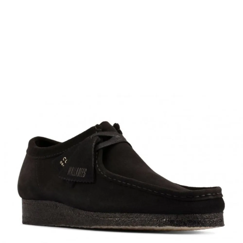 Tough Built Fit Clarks Men's Wallabee in Black Suede Casual Wear