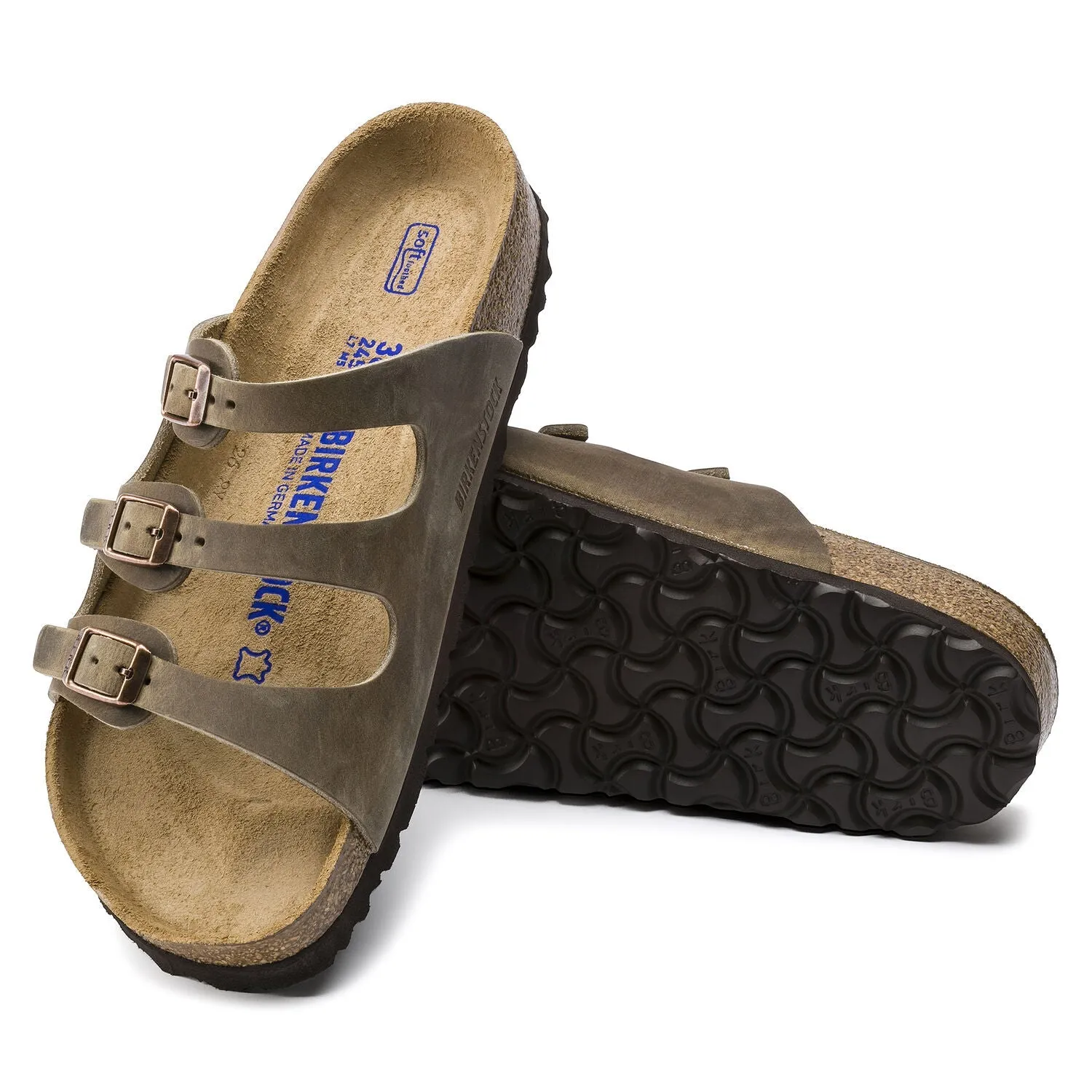 Florida | Soft Footbed | Oiled Leather | Tobacco Comfort footbed Island Step