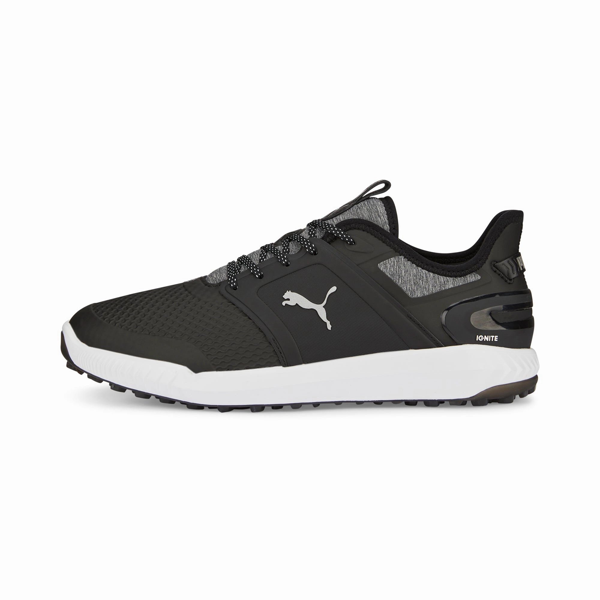 Travel Essentials IGNITE ELEVATE Spikeless Golf Shoes | Puma Black / Puma Silver