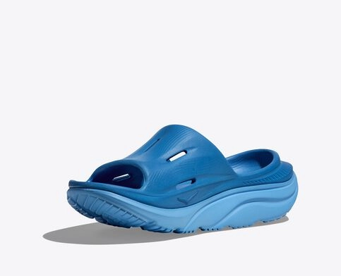HOKA ALL GENDER ORA RECOVERY SLIDE 3 - COASTAL SKY/ALL ABOARD Laidback Look