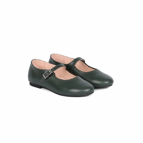 SCALLOP BUCKLE SHOE Rubber Outsole Hill Walk